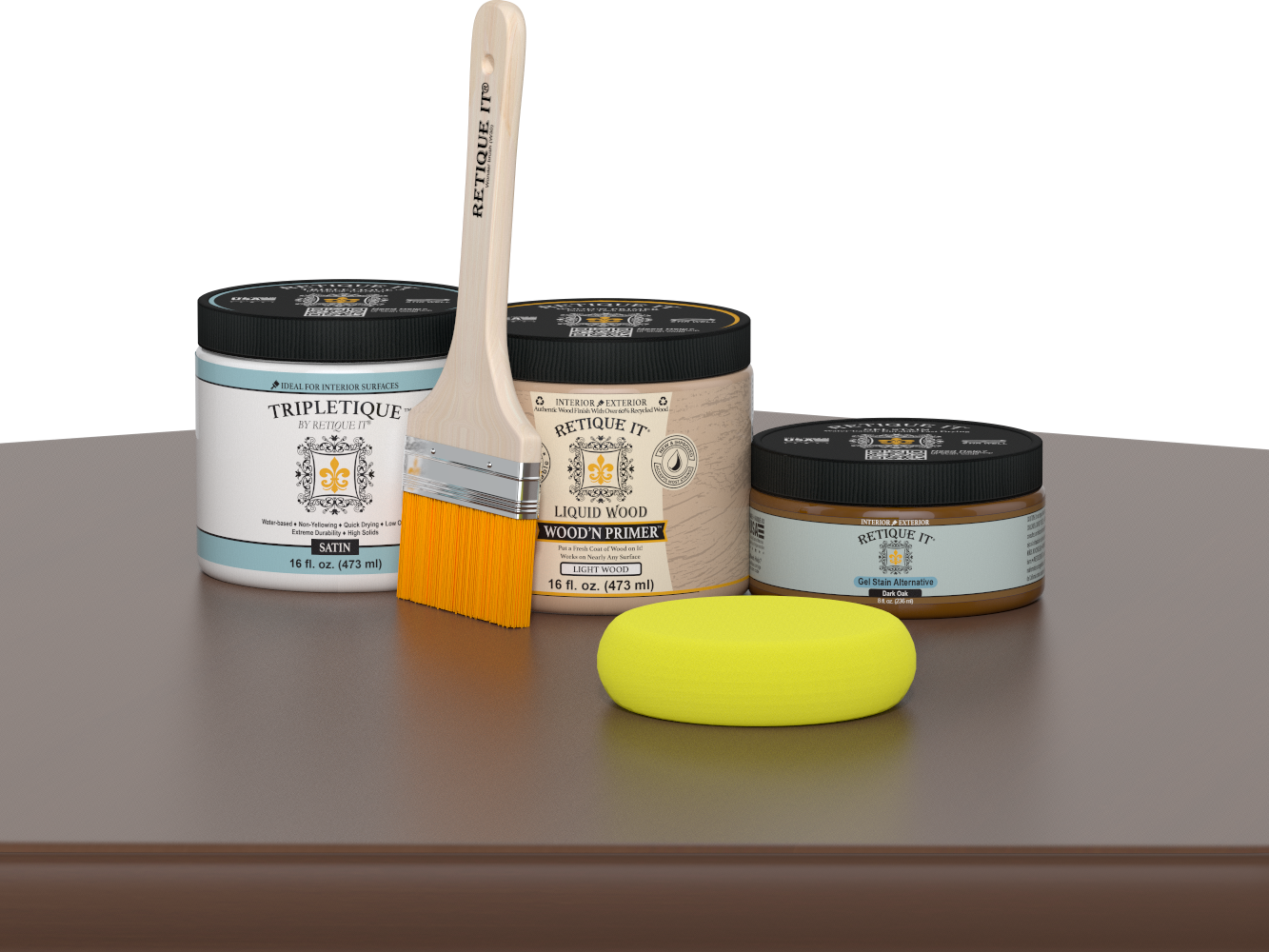 Multi-purpose Smooth Finish Kit (Med) - Dark Oak - Interior Top Coat