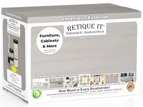 Retique It® Multi-purpose Smooth Finish Kit in Weathered Wood, large exterior top coat with a matte finish for wood surfaces.
