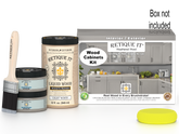 Weathered wood stain kit by Retique It® featuring 12 smooth cabinet doors from the Wood'n Cabinet Kit collection.