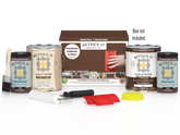 Retique It® Wood'n Finish Kit Java with four large wood stain applicator bottles and box, ideal for multi-purpose wood finishing projects.