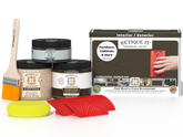Retique It® Wood'n Kit Medium charcoal finish with wood stain and finish products for multi-purpose wood projects.