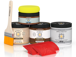 Multi-purpose Wood'n Kit in Vintage Cherry finish by Retique It with exterior top coat for wood furniture and projects.