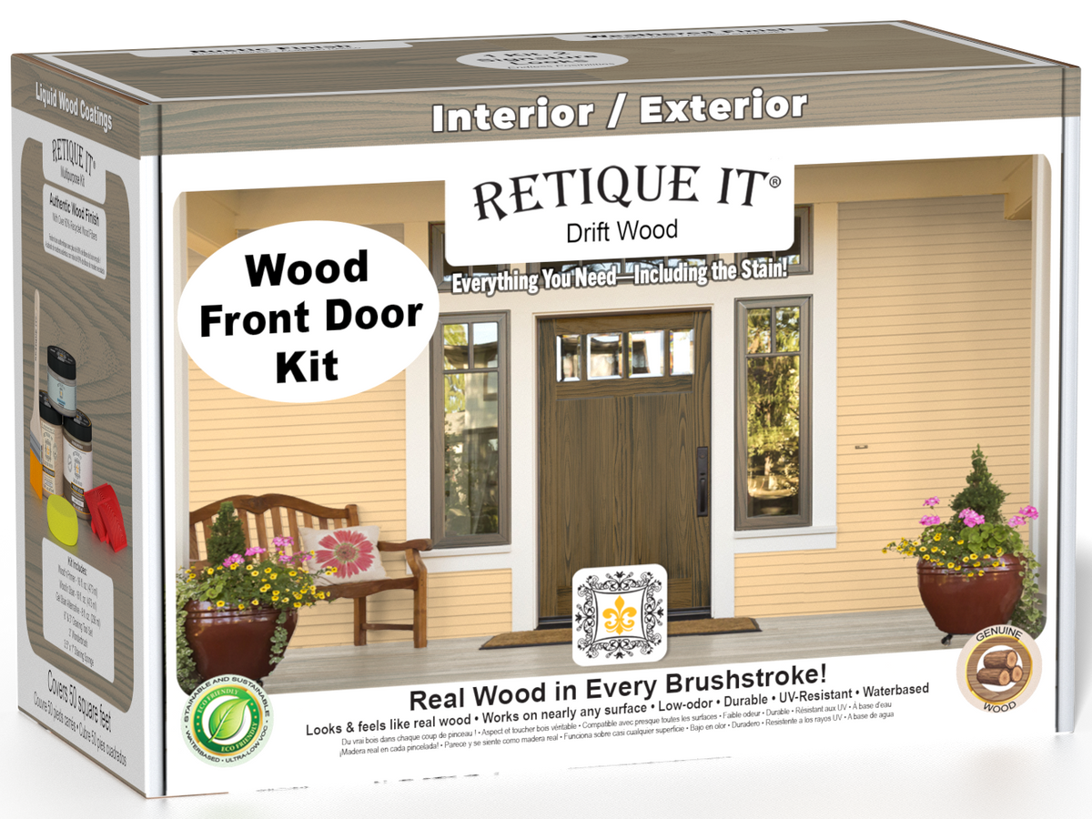 Wood'n Finish Front Door Kit - Drift Wood — box hero