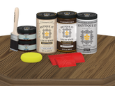 Large Black Walnut Wood'n Kit by Retique It® with matte finish, includes exterior top coat for wood finishing projects.