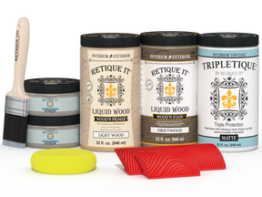 Large Drift Wood Multi-purpose Wood'n Kit by Retique It® for interior top coat, featuring wood finish and matte texture.