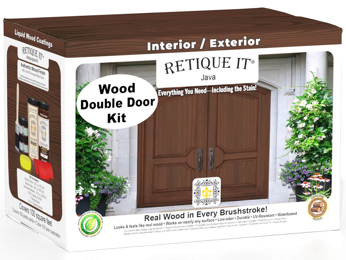 Wood'n Finish Front Door Kit (Double) - Java — box hero