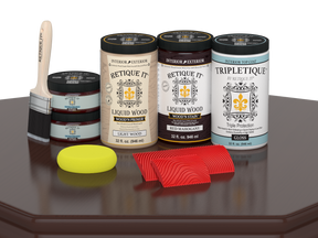 Large Wood'n Kit by Retique It® in Red Mahogany finish, featuring interior top coat for wood furniture and surfaces.