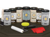 Retique It Wood'n Door Kit in Charcoal stain for front and garage doors, matte finish with wood grain texture visible.