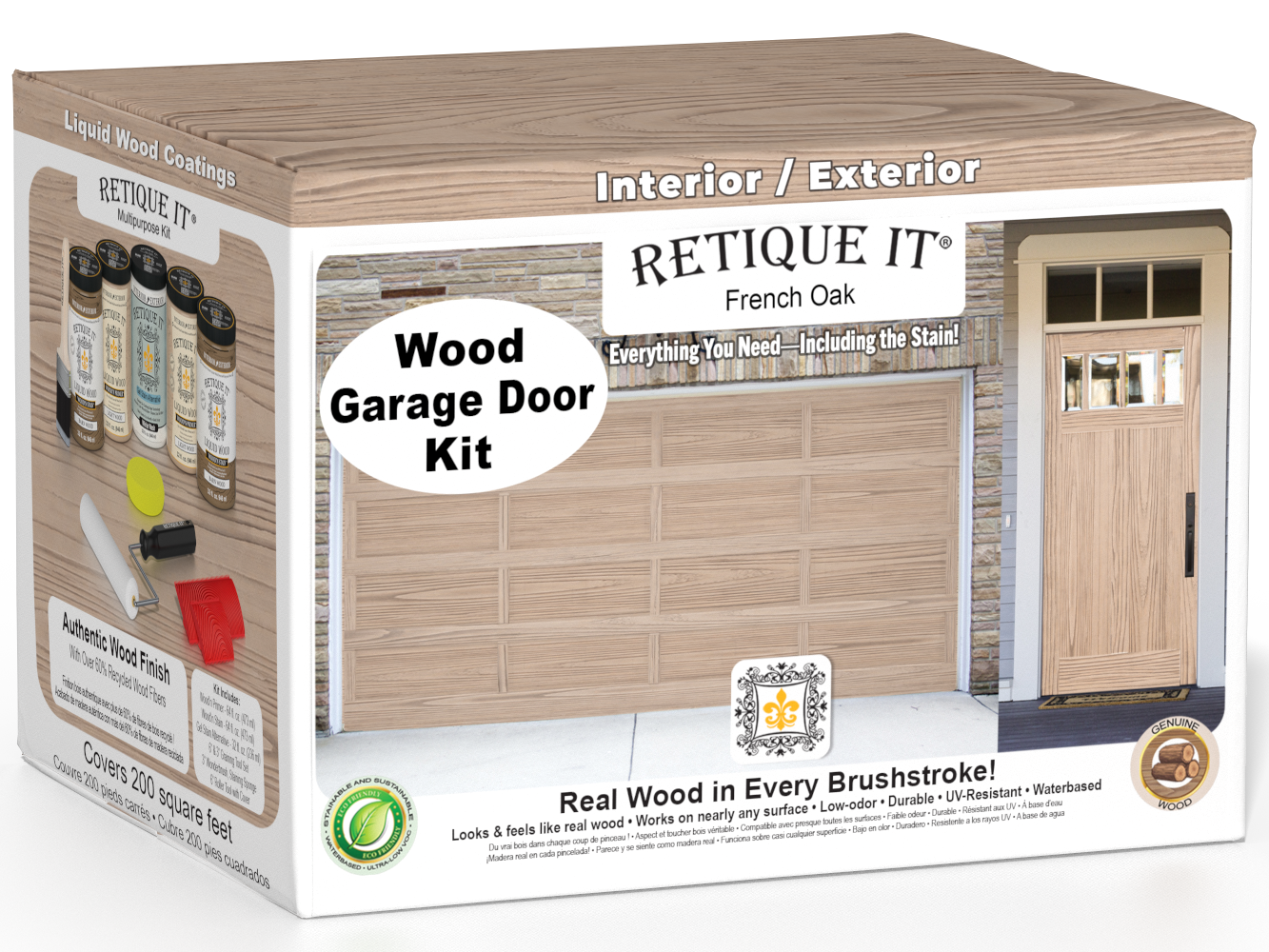 Wood'n Door Kit (Front & Garage Door) - French Oak