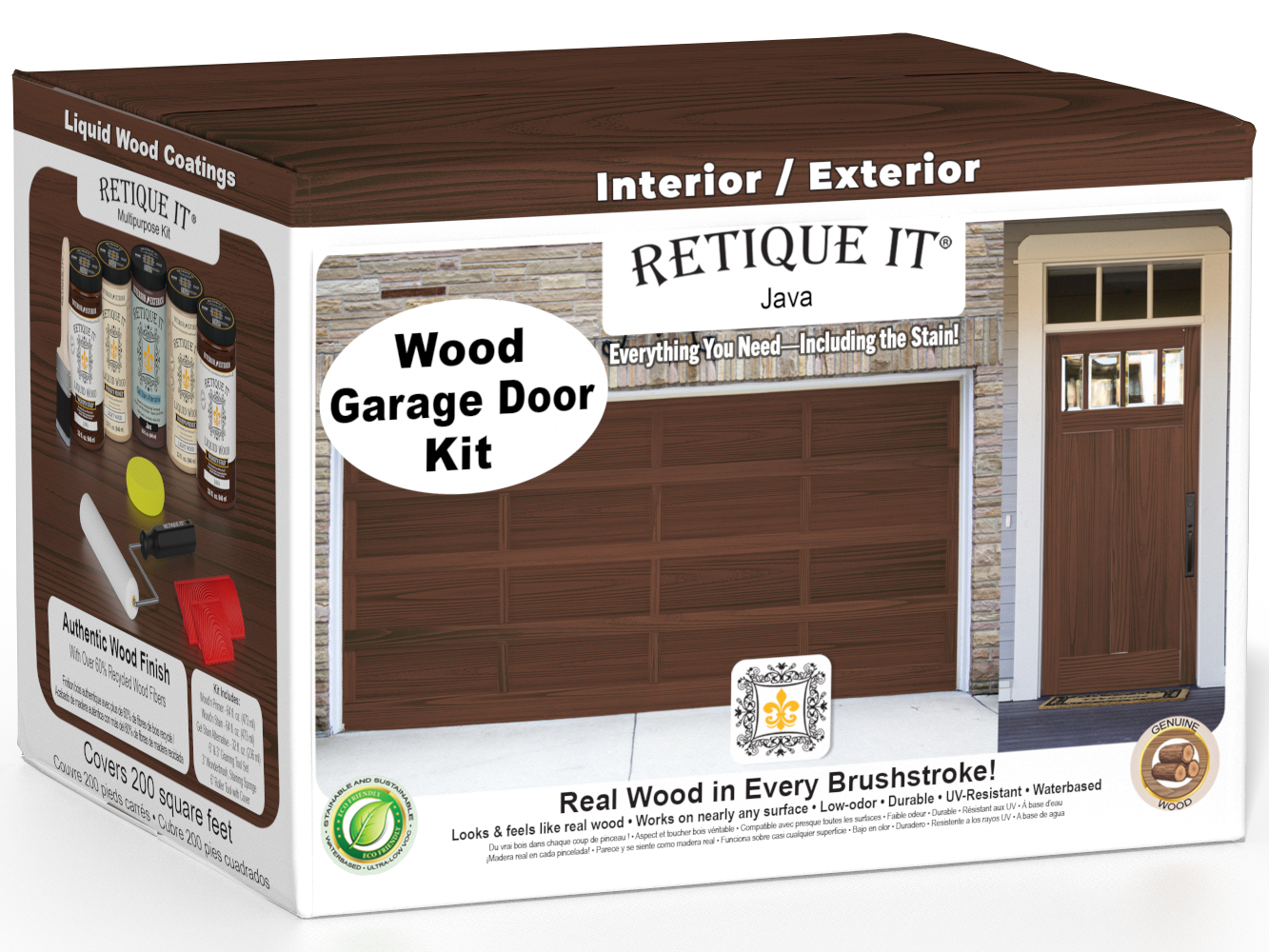 Wood'n Door Kit (Front & Garage Door) - Java