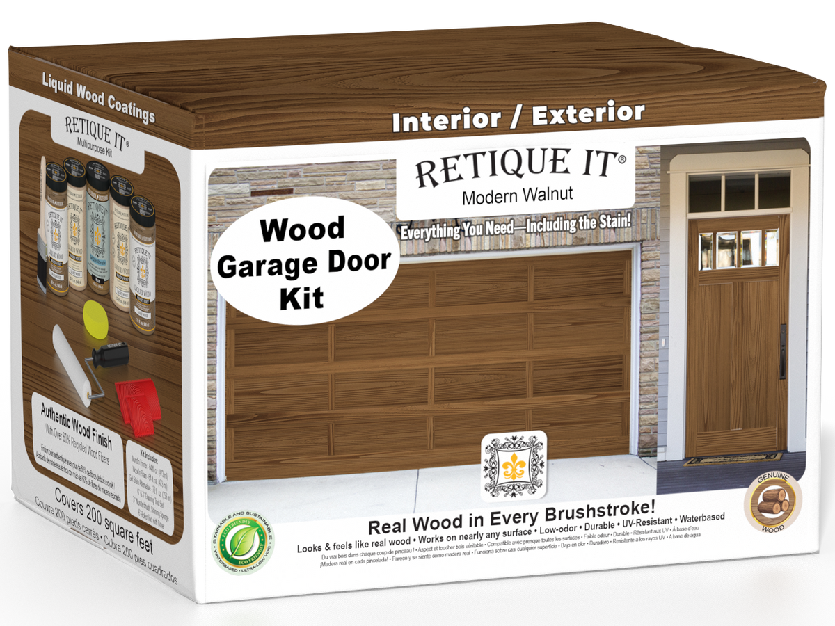 Wood'n Door Kit (Front & Garage Door) - Modern Walnut — box hero