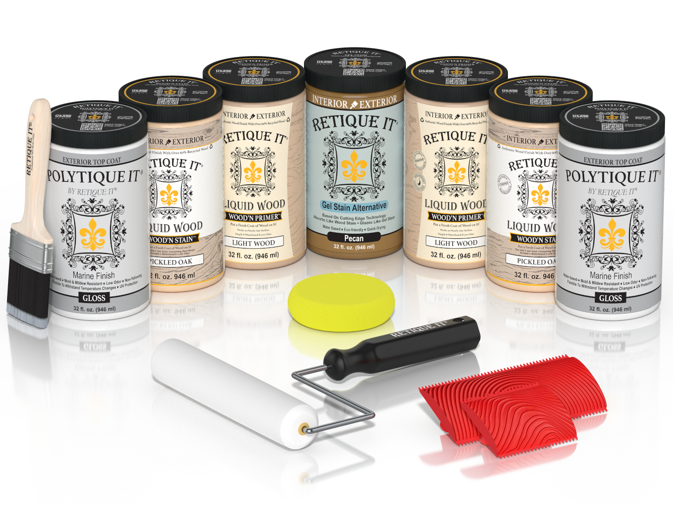 Wood'n Door Kit (Front & Garage Door) - Pickled Oak