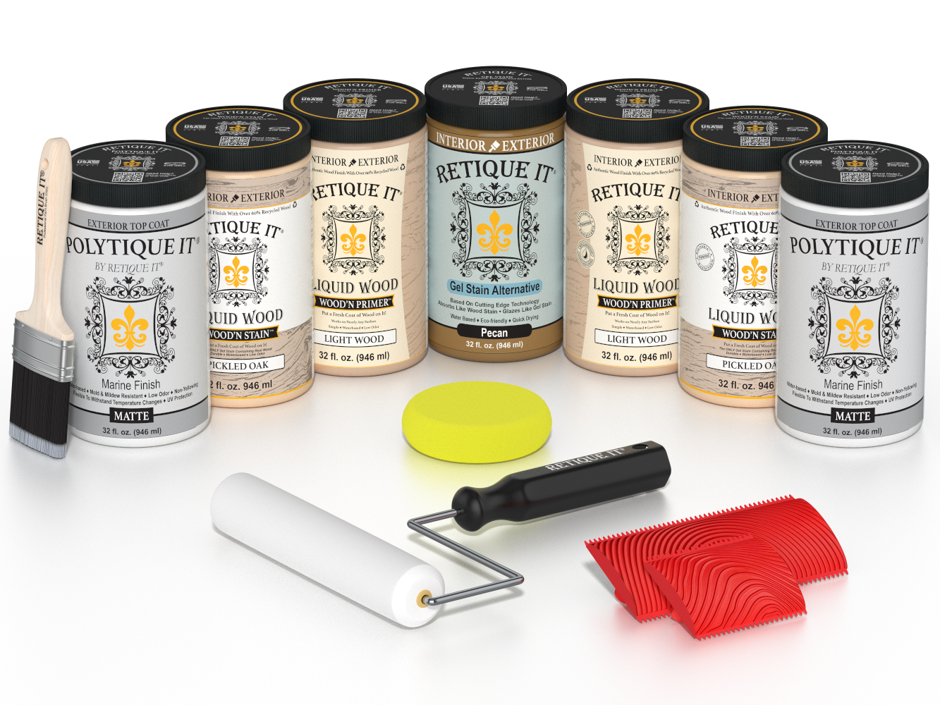 Wood'n Door Kit (Front & Garage Door) - Pickled Oak