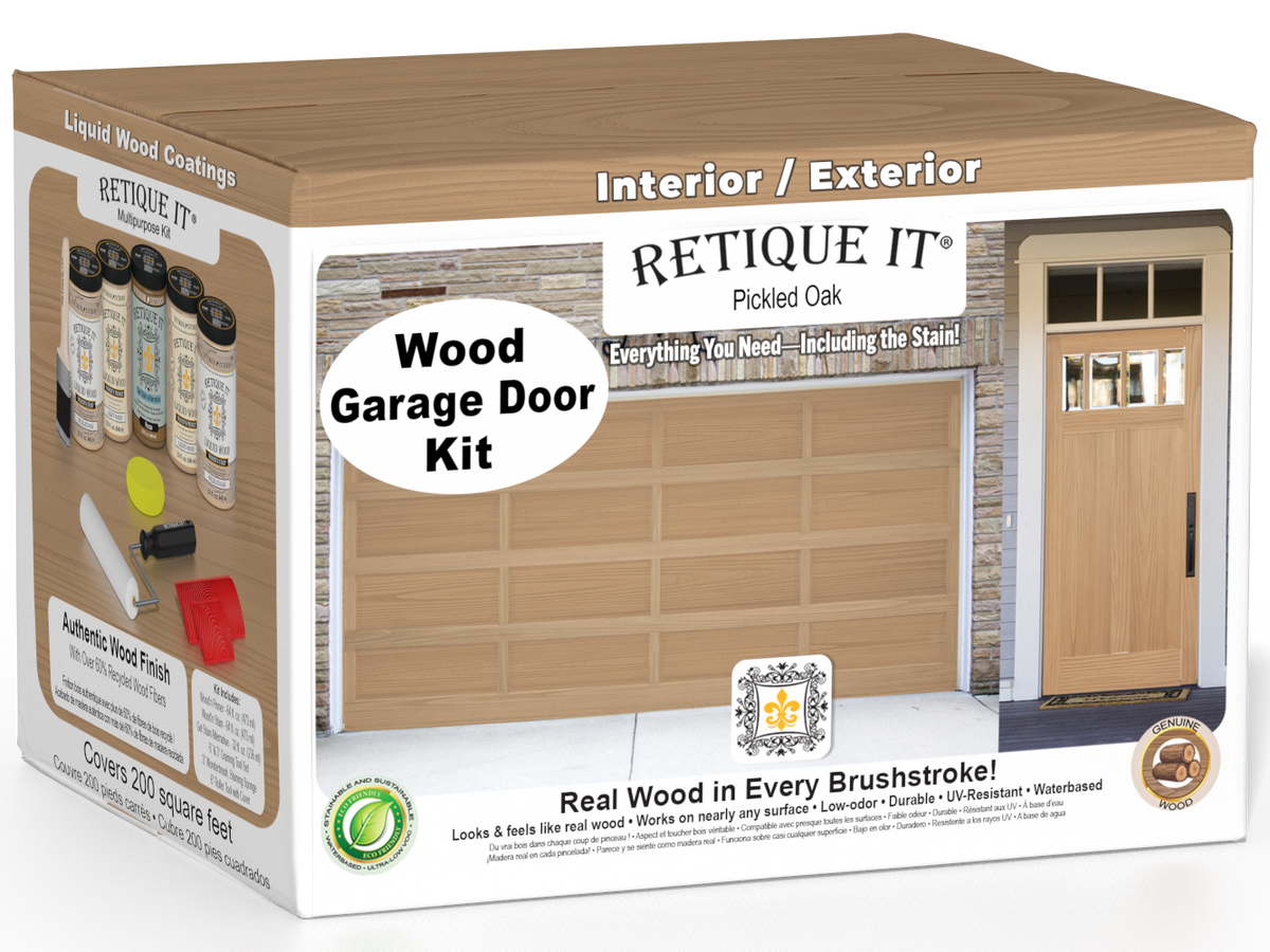 Wood'n Door Kit (Front & Garage Door) - Pickled Oak — box hero