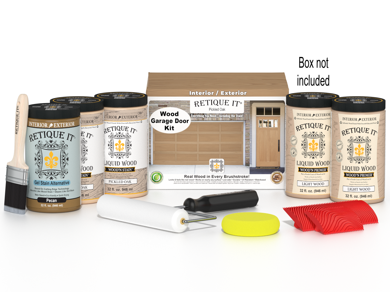 Wood'n Door Kit (Front & Garage Door) - Pickled Oak