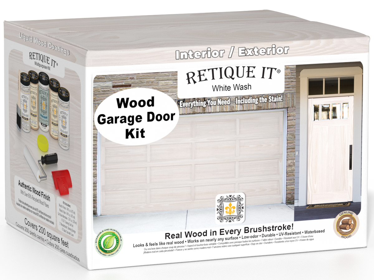 Wood'n Door Kit (Front & Garage Door) - White Wash — box hero