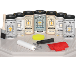 Wood'n Door Kit (Front & Garage Door) - White Wash — Satin kit contents