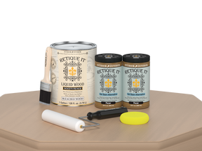 White Oak wood finish kit with four large applicator tools from Retique It®'s Wood'n Finish Kits collection.