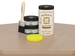 Large White Oak Wood'n Finish Kit from Retique It® for wood finishing and furniture projects, featuring a smooth finish application.