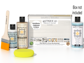 Retique It Wood'n Finish Kits white wash interior top coat in a multi-purpose smooth finish kit with applicator and brush.