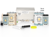 Retique It Wood'n Finish Kits white wash interior top coat in a multi-purpose smooth finish kit with four large containers.