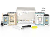 Retique It Wood'n Finish Kits white wash interior top coat in a multi-purpose smooth finish kit with four large bottles and applicator box