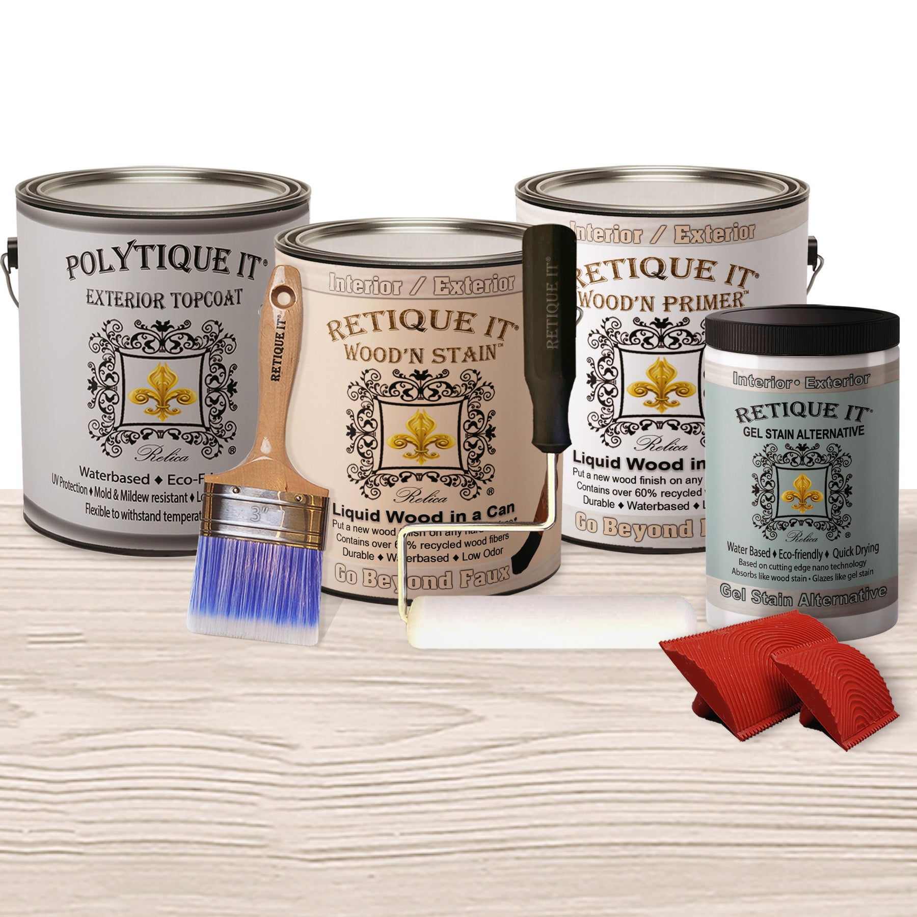 Multi-purpose Wood'n Kit (4x Lg) - Sun Bleached - Exterior Top Coat