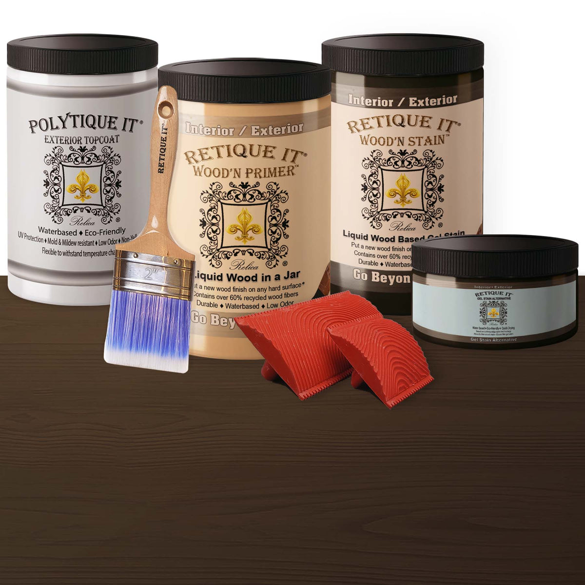 Multi-purpose Wood'n Kit (Large) - Charcoal - Exterior Top Coat