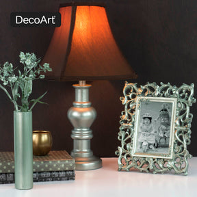 DecoArt Dazzling Metallics Bold Metallic Paint Set with vibrant, shimmering paint bottles in various bold metallic colors.