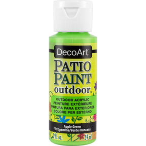 DecoArt Patio Paint outdoor acrylic paint in a jar, suitable for outdoor furniture and surfaces, vibrant and weather-resistant.