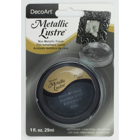 DecoArt Metallic Lustre in Champagne Ice, 1 oz bottle, with a shiny metallic finish perfect for craft and decorative projects.