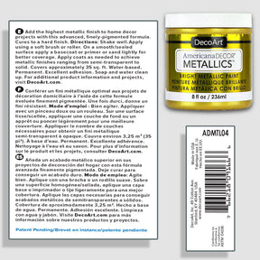 DecoArt Metallics 24K Gold paint 3-pack featuring rich, metallic gold shades for arts and crafts projects.