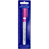 Fuchsia transparent glass paint markers from DecoArt with fine tips for decorating glass surfaces.