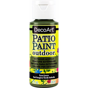 DecoArt Vintage Rose outdoor acrylic patio paint bottle, 2 oz, ideal for garden furniture and outdoor decor projects