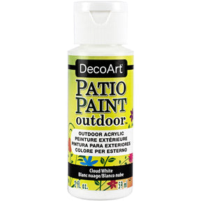 DecoArt Vintage Rose Outdoor Acrylic Patio Paint in a 2 oz bottle, ideal for outdoor furniture and garden decor projects