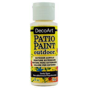 DecoArt Vintage Rose outdoor acrylic patio paint in 2 oz bottle, ideal for garden furniture and outdoor decor projects