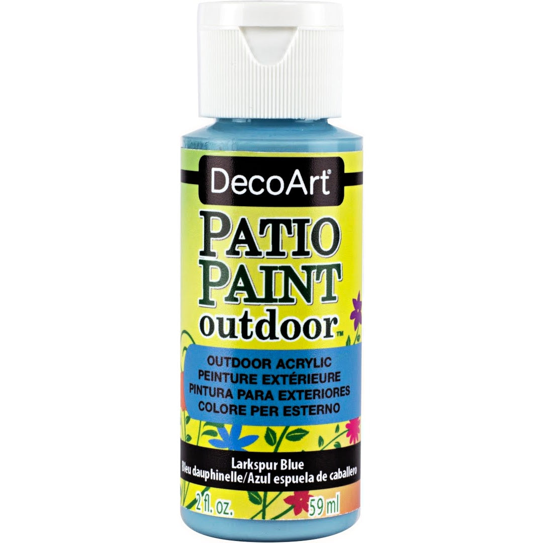 DecoArt Vintage Rose outdoor acrylic patio paint in 2 oz bottle, ideal for garden furniture and outdoor surfaces