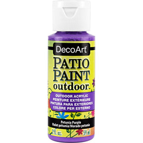 DecoArt Vintage Rose outdoor acrylic patio paint bottle, 2 oz, for decorating exterior surfaces with vibrant color