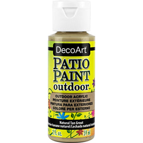 DecoArt Vintage Rose outdoor acrylic patio paint in 2 oz. bottle, ideal for outdoor furniture and decor projects