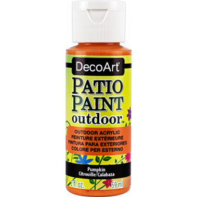 DecoArt Vintage Rose outdoor acrylic patio paint in 2 oz bottle, ideal for outdoor furniture and surfaces.
