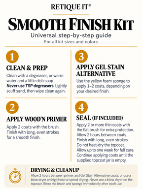 Retique It Wood'n Door Smooth Finish Kit in White Wash for front and garage doors, showcasing the stain application on wood surfaces.