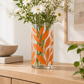 DecoArt Glass Paint in orange for glass art and craft projects