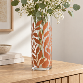 DecoArt Terra Cotta glass paint for colorful glass projects