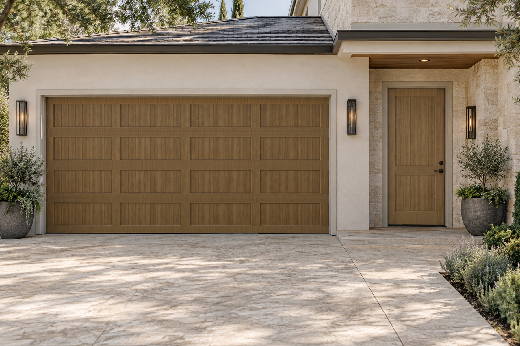 Retique It Barn Wood stain kit for front and garage doors, featuring textured barn wood grain for authentic wood appearance.