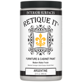 Retique It furniture paint can with black and white label on a white background