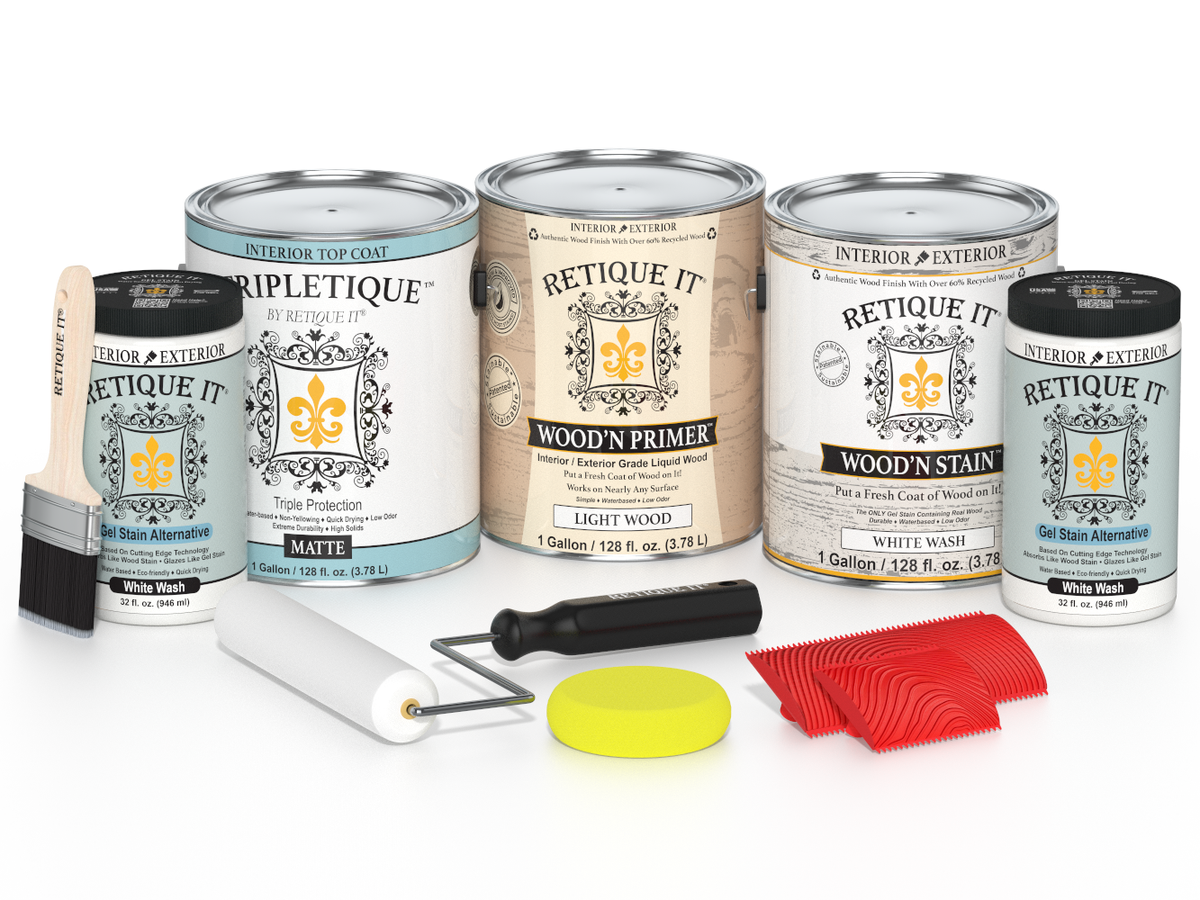 Multi-purpose Wood'n Kit (4x Lg) - White Wash - Interior Top Coat
