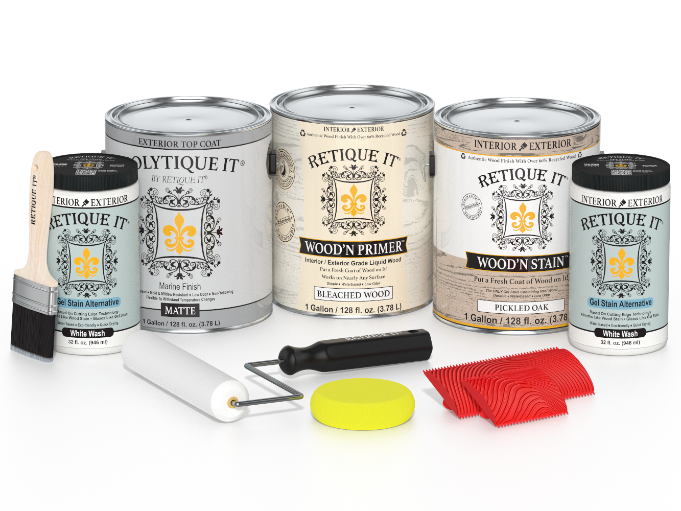 Multi-purpose Wood'n Kit (4x Lg) - Sun Bleached - Exterior Top Coat