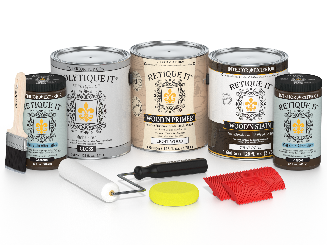 Multi-purpose Wood'n Kit (4x Lg) - Charcoal - Exterior Top Coat
