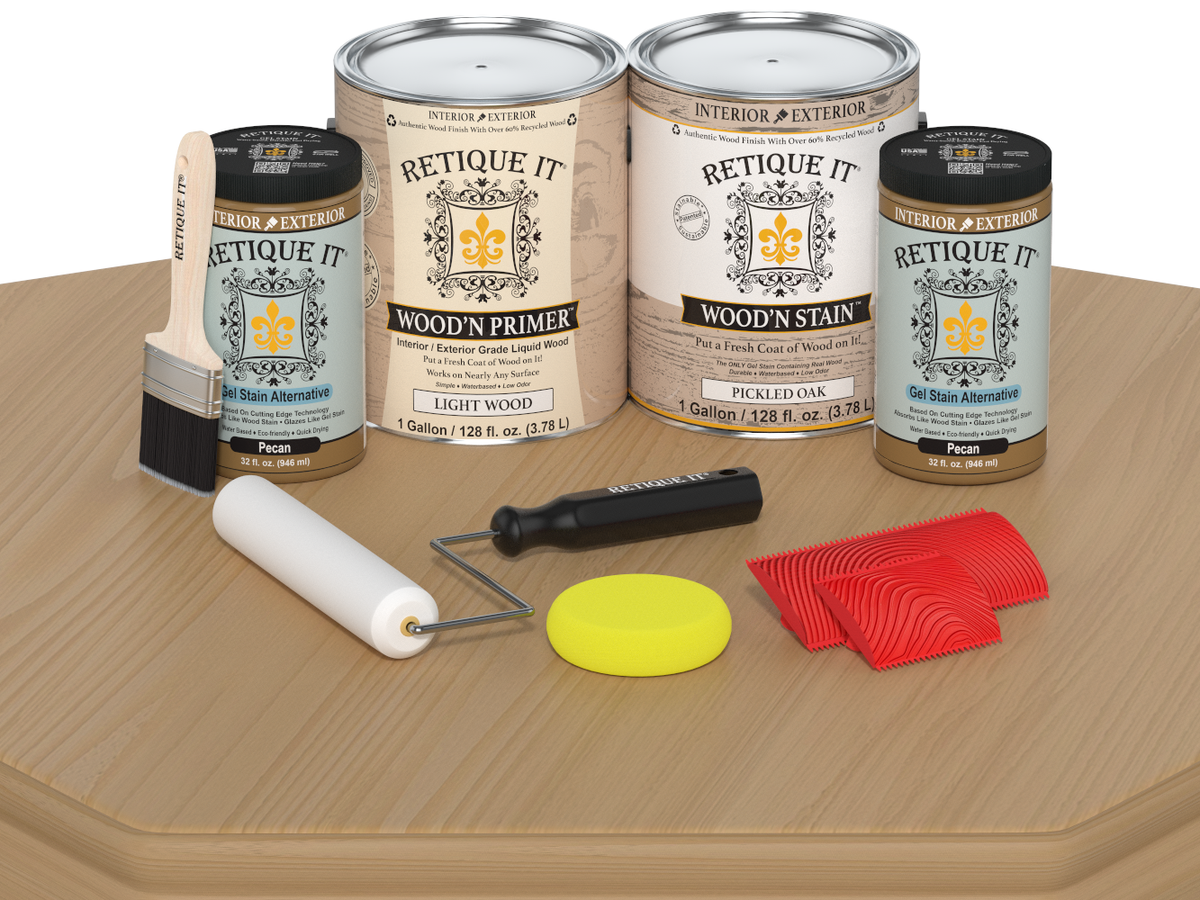 Multi-purpose Wood'n Kit (4x Lg) - Pickled Oak