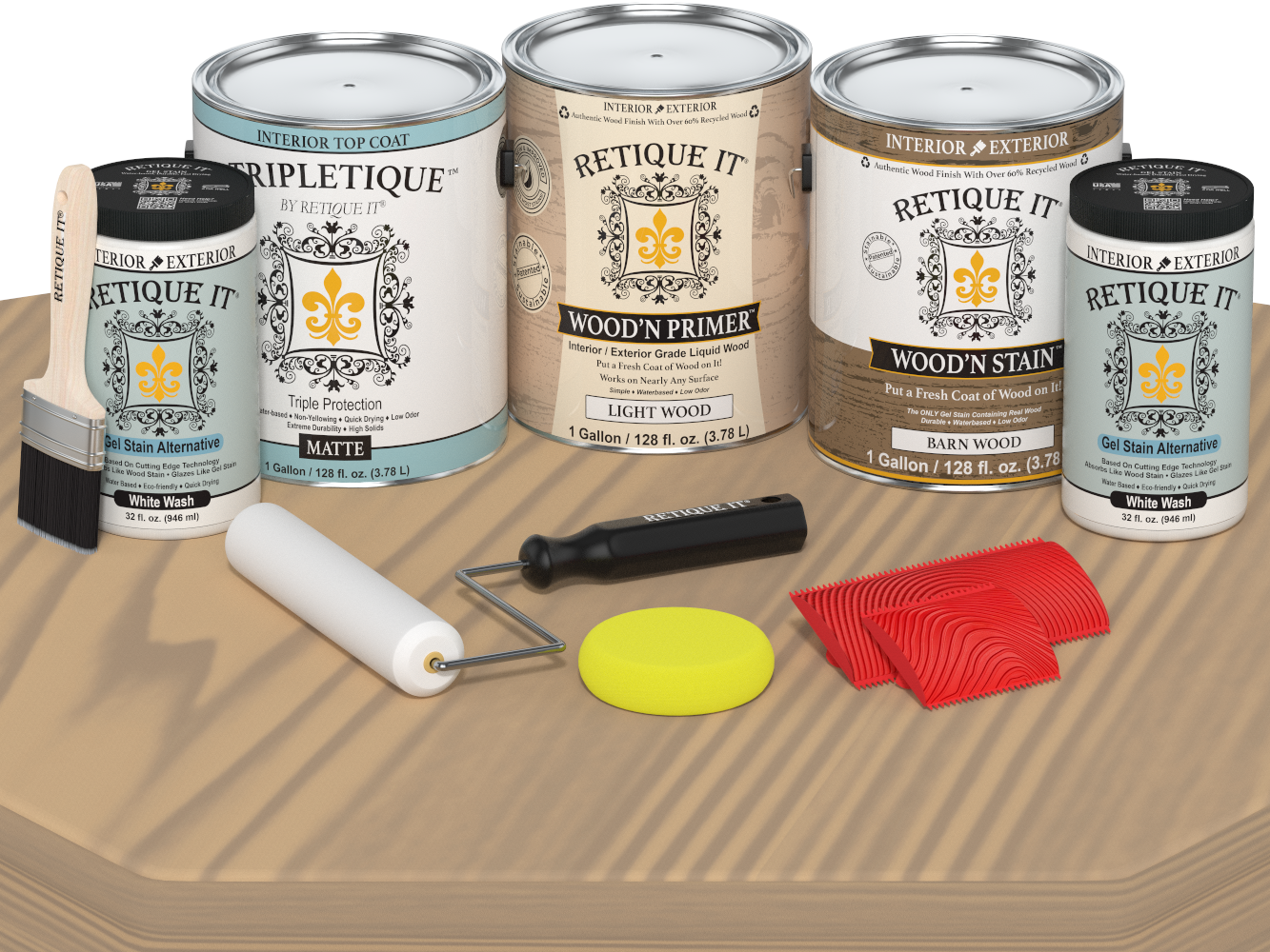 Multi-purpose Wood'n Kit (4x Lg) - French Oak - Interior Top Coat
